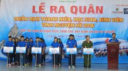 Đoàn Trường DLA tham gia lễ ra quân chiến dịch thanh niên tình nguyện Mùa hè xanh năm 2016