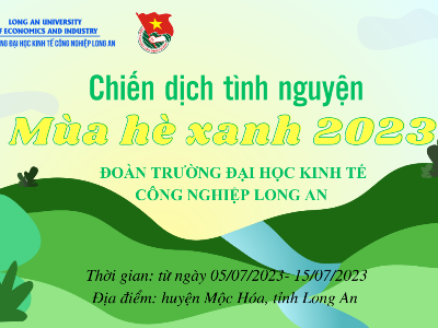 Mùa hè xanh – “điểm hẹn” tuổi trẻ, cống hiến sức trẻ quê hương