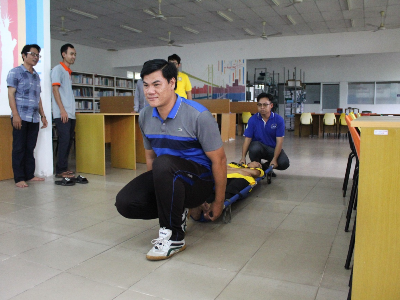 Trường DLA diễn tập phòng cháy, chữa cháy năm 2023