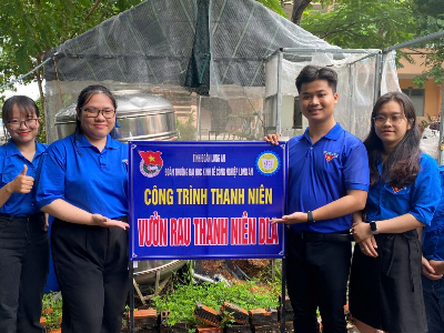Đoàn trường DLA: Công trình thanh niên “Vườn rau Thanh niên DLA” năm 2024