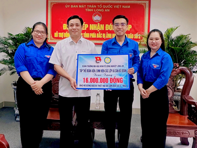 Đoàn Trường DLA: Tập thể cán bộ Đoàn, Đoàn viên sinh viên các lớp chung tay ủng hộ đồng bào miền Bắc bị thiệt hại do cơn bão số 3 – Yagi.