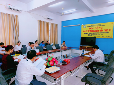 Bảo vệ đề cương luận văn thạc sĩ chuyên ngành Quản trị kinh doanh