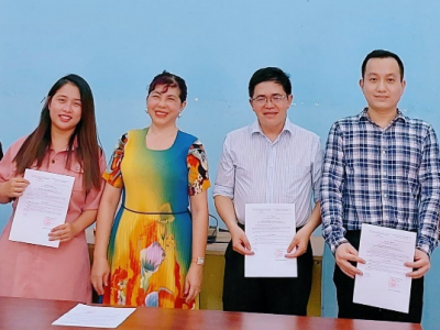 Công đoàn Cơ sở trường DLA: Tổ chức kết nạp công đoàn viên mới